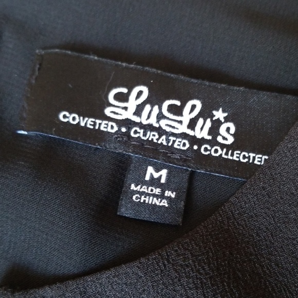 Lulu's Near or Bar Black Shift Dress - Picture 7 of 8